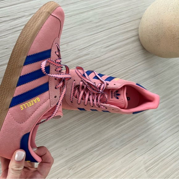 Adidas Pink and Blue Casual Sneakers - Picture 2 of 5
